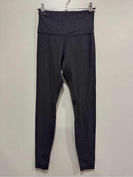 lululemon athletica Pants - Lululemon Align High-Rise Pant 28" in Aqueous Emboss Black Size 4
